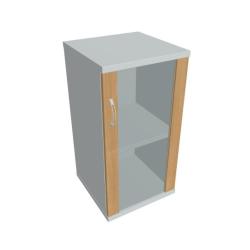 Policov skrinka P Strong, 40x76,8x40 cm, dub/siv