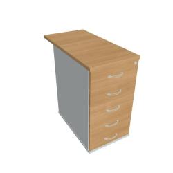 Kontajner Hobis, 40x75,5x80 cm, buk/siv