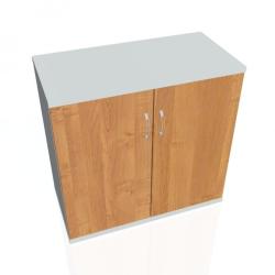 Policov skria Strong, 80x76,8x40 cm, jela/siv