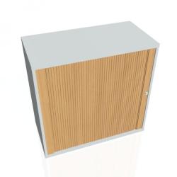 Policov skria Strong, 80x76,8x40 cm, buk/siv