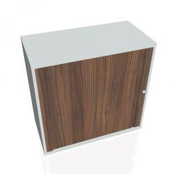Policov skria Strong, 80x76,8x40 cm, orech/siv