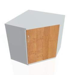Policov skria Strong P, 80x76,8x40 cm, jela/siv
