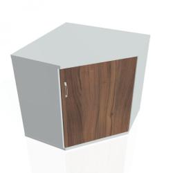 Policov skria Strong P, 80x76,8x40 cm, orech/siv