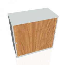 Policov skria Strong, 80x76,8x40 cm, jela/siv