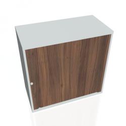 Policov skria Strong, 80x76,8x40 cm, orech/siv