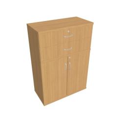 Policov skria Strong, 80x115,2x40 cm, buk/buk