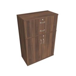 Policov skria Strong, 80x115,2x40 cm, orech/orech
