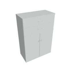Policov skria Strong, 80x115,2x40 cm, siv/siv
