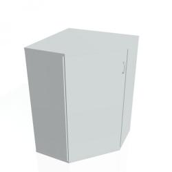 Policov skria Strong L, 80x115,2x40 cm, siv/siv