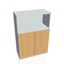 Policov skria Strong, 80x115,2x40 cm, buk/siv