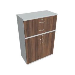 Policov skria Strong, 80x115,2x40 cm, orech/siv
