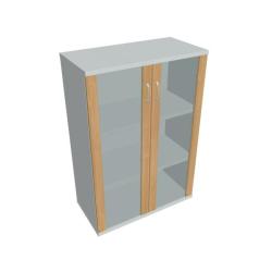 Policov skrinka Strong, 80x115,2x40 cm, dub/siv