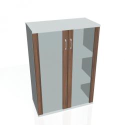 Policov skria Strong, 80x115,2x40 cm, orech/siv