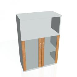 Policov skria Strong, 80x115,2x40 cm, jela/siv