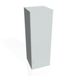 Policov skria Strong, zmok, P, 40x115,2x40 cm, siv/siv