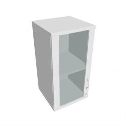Policov skria Strong, zmok, L,horn, 40x76,8x40 cm, biela/biela