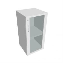 Policov skria Strong, zmok, P, 40x76,8x40 cm, biela/biela