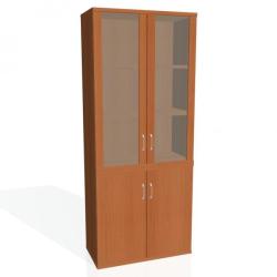Policov skria Strong, 80x192x40 cm, erea/erea