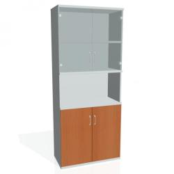 Policov skria Strong, 80x192x40 cm, erea/siv