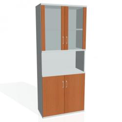 Policov skria Strong, 80x192x40 cm, erea/siv
