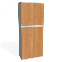 Policov skria Strong, 80x192x40 cm, jela/siv