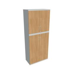 Policov skria Strong, 80x192x40 cm, dub/siv