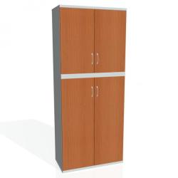 Policov skria Strong, 80x192x40 cm, erea/siv