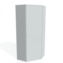 Policov skria P Strong, 80x192x40 cm, siv/siv
