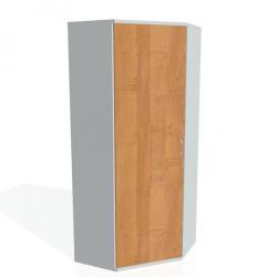 Policov skria L Strong, 80x192x40 cm, jela/siv