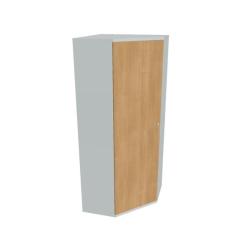 Policov skria L Strong, 80x192x40 cm, dub/siv