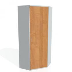 Policov skria P Strong, 80x192x40 cm, jela/siv