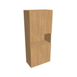 Policov skria Drive, zmok, 80x185x42 cm, dub/dub