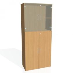 Policov skria Drive, zmok, 80x185x42 cm, buk/buk