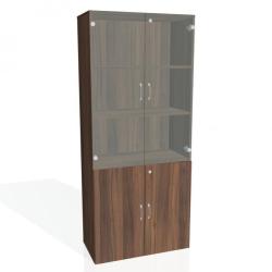 Policov skria Drive, zmok, 80x185x42 cm, orech/orech