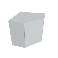 Rohov skria Strong, L, horn, 80x76,8x40 cm, siv/siv