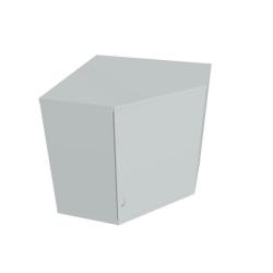 Rohov skria Strong, P, horn, 80x76,8x40 cm, siv/siv