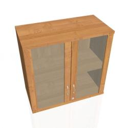Policov skria Strong, zmok, horn, 80x76,8x40 cm, jela/jela