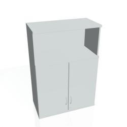 Policov skria Strong, zmok, horn, 80x115,2x40 cm, siv/siv