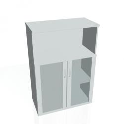 Policov skria Strong, zmok, 80x115,2x40 cm, siv/siv