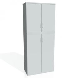 Policov skria Strong, zmok, 80x192x40 cm, siv/siv