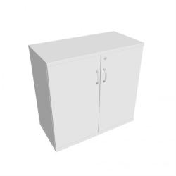 Policov skria Strong, zmok, 80x76,8x40 cm, biela/biela