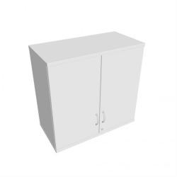 Policov skria Strong, zmok, horn, 80x76,8x40 cm, biela/biela