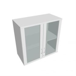Policov skria Strong, zmok, horn, 80x76,8x40 cm, biela/biela