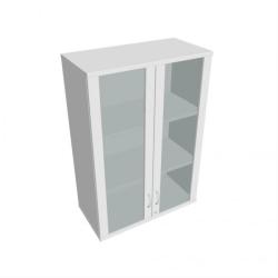 Policov skria Strong, zmok, horn, 80x115,2x40 cm, biela/biela