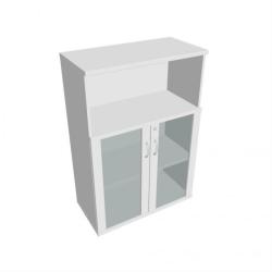 Policov skria Strong, zmok, 80x115,2x40 cm, biela/biela