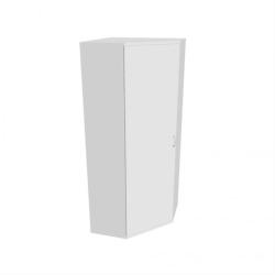 Policov skria L Strong, 80x192x40 cm, biela/biela
