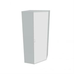 Policov skria P Strong, 80x192x40 cm, biela/siv