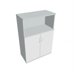 Policov skria Strong, 80x115,2x40 cm, biela/siv