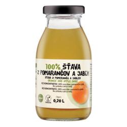 ZDRAVO ava 100% pomaranovo-jablkov 10x0,2l NEVRATN SKLO