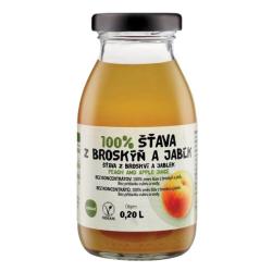ZDRAVO ava 100% broskyovo-jablkov 10 x 0,2 l NEVRATN SKLO